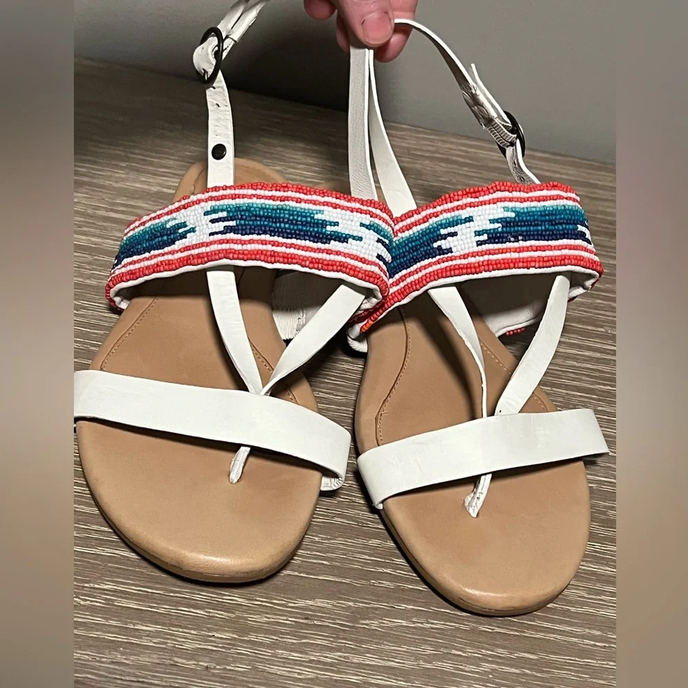 Ugg Australia Verona Serape‎ Beaded Sandals 8